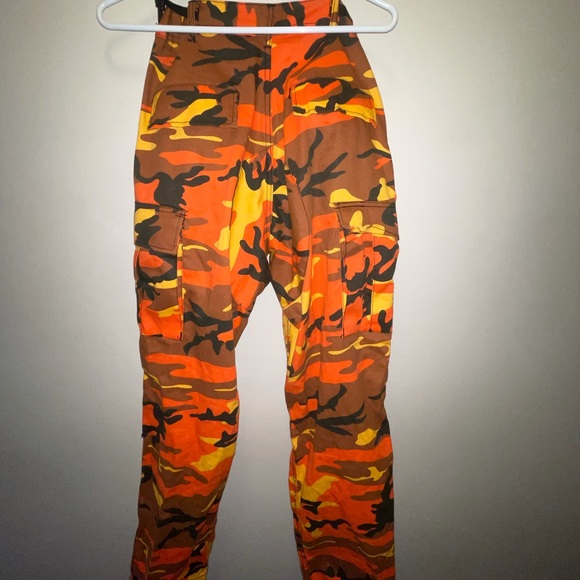Orange camo army joggers - Picture 2 of 2